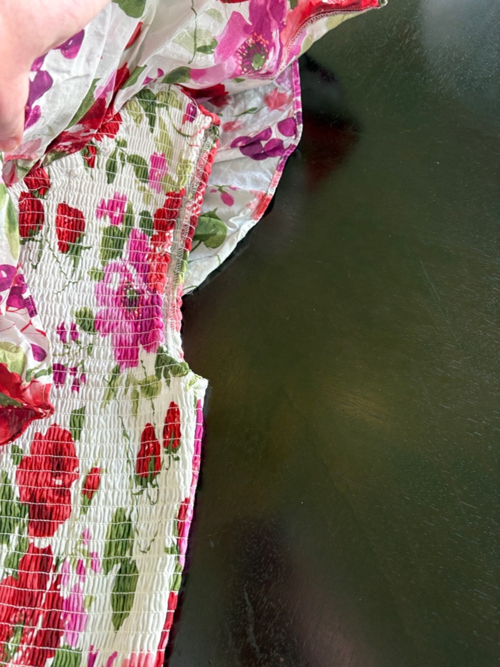 A&F Asymmetrical One-Shoulder Ruffle Top,XS - Picture 3 of 5